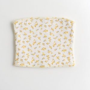 Hollister Co. reversible floral knit tube top